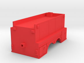 Fire apperatus square tanker v4 in Red Smooth Versatile Plastic