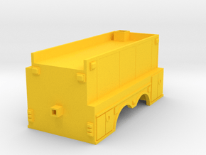 Fire apperatus square tanker v4 in Yellow Smooth Versatile Plastic