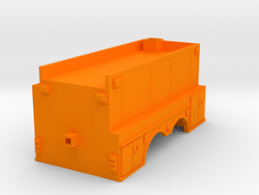 Fire apperatus square tanker v4 in Orange Smooth Versatile Plastic