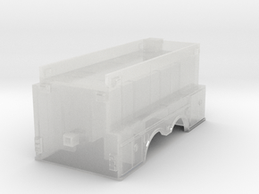 Fire apperatus square tanker v4 in Clear Ultra Fine Detail Plastic