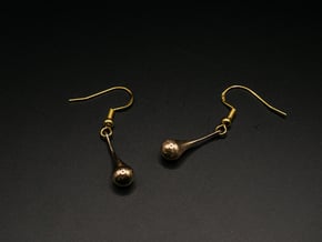 Waterdrop - Drop Earrings in Natural Bronze