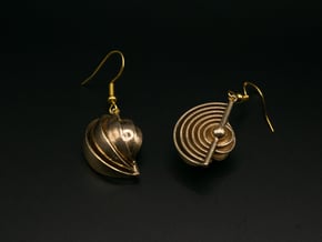 Earthlayers - Drop Earrings in Natural Brass