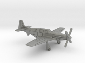 P-51C Mustang in Gray PA12: 6mm