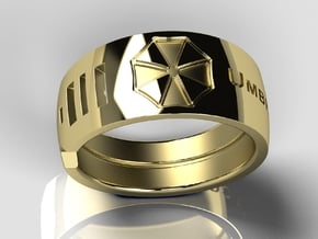 Umbrella Corporation Ring-2 in 9K Yellow Gold : 10 / 61.5