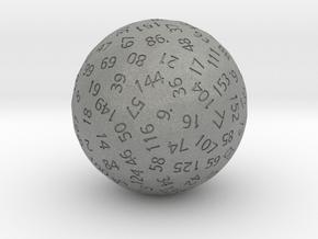 d155 Sphere Dice in Gray PA12