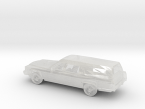 1/160 1980-89 Cadillac DeVille, Brougham Hearse Ki in Clear Ultra Fine Detail Plastic