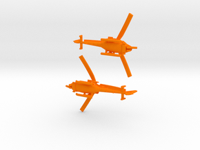 035F Modified Gazelle Pair 1/285 in Orange Smooth Versatile Plastic