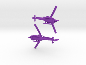 035F Modified Gazelle Pair 1/285 in Purple Smooth Versatile Plastic