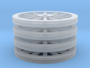 Large Spoked Wheel Set - Z scale in Smooth Fine Detail Plastic