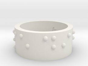 Ring_CarpeDiem_19mmx10mm in White Natural Versatile Plastic