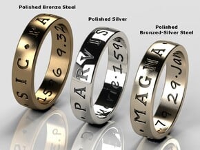 Uncharted Ring (movie version) in Polished Bronzed-Silver Steel: 10.5 / 62.75