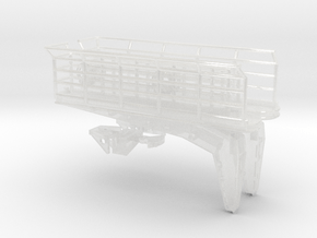 1/200 Bismarck Bridge Wing Set x2 in Clear Ultra Fine Detail Plastic