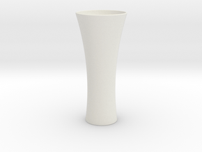 Vase II in White Natural Versatile Plastic