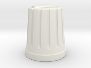 knob in White Natural Versatile Plastic