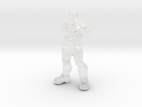 Darkseid HO scale 20mm miniature model figure evil in Clear Ultra Fine Detail Plastic
