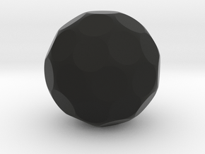 Blank D42 Sphere Dice in Black Smooth Versatile Plastic