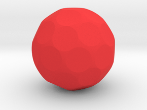 Blank D42 Sphere Dice in Red Smooth Versatile Plastic