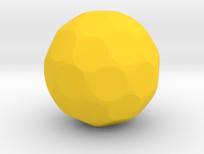 Blank D42 Sphere Dice in Yellow Smooth Versatile Plastic