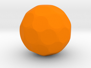 Blank D42 Sphere Dice in Orange Smooth Versatile Plastic