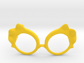 Wave Glasses in Yellow Smooth Versatile Plastic: Small