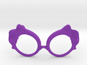 Wave Glasses in Purple Smooth Versatile Plastic: Small