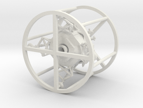 Lunar Lander Module  rev2 in White Natural Versatile Plastic: 6mm