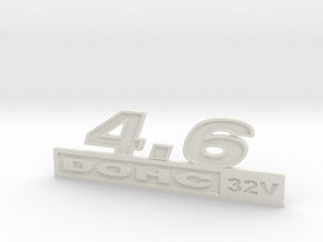  46-DOHC32 Fender Emblem in White Natural Versatile Plastic
