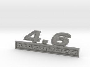  46-MARAUDER Fender Emblem in Gray PA12 Glass Beads