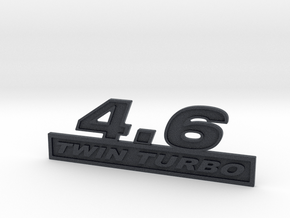 46-TWINTURBO Fender Emblem  in Black PA12