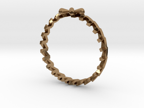 24 Caret Gold Ring (55mm) in Natural Brass