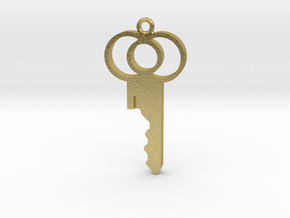 Loops Design Key - Precut for Kink3D Lock Set in Natural Brass