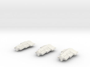 Fleet Scale Series 2 Alien Heavy Escorts in White Natural Versatile Plastic