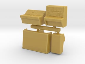 Computers set 6mm scale terminal miniature games in Tan Fine Detail Plastic