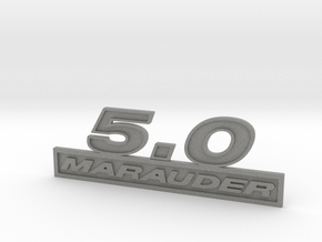 50-MARAUDER Fender Emblem in Gray PA12 Glass Beads