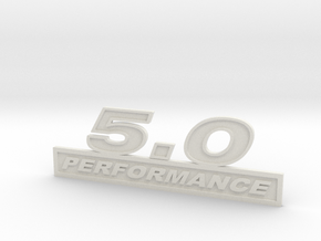 50-PERFORMANCE Fender Emblem in White Natural Versatile Plastic