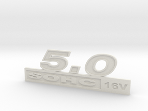 50-SOHC16 Fender Emblem in White Natural Versatile Plastic