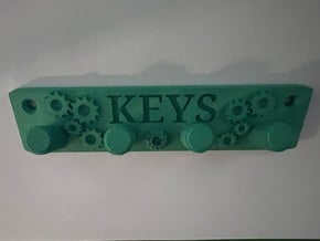 Gear Key Holder, Mechanic Key Holder, Fathers Day in Green Processed Versatile Plastic