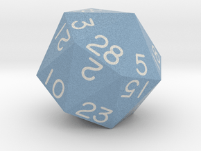 Sevenfold Polyhedral d28 (Indigo) in Matte High Definition Full Color