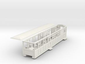 Ffestiniog Rly barn observation coach NO.102 in White Natural Versatile Plastic