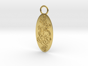 Lighthouse Octopus B&B Pendant in Polished Brass