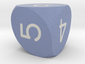 Weird Rounded d6 in Matte High Definition Full Color