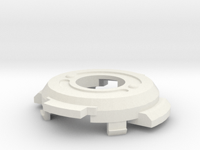 Beyblade Zeus | First Clutch Base (Lower Base Cap) in White Natural Versatile Plastic