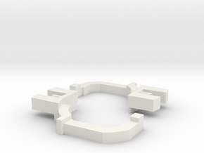 Beyblade Base Clutch (Mid-Section) in White Natural Versatile Plastic