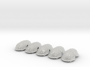10x Blank Voidscale - Abhorrent Shoulder Pads in Clear Ultra Fine Detail Plastic