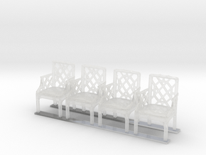 Armchair 01. 1:48 Scale in Clear Ultra Fine Detail Plastic