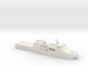 1/1250 Scale Vard 7 313 Multi Role ship in White Natural Versatile Plastic