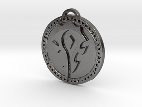 Horde Faction Pendant in Processed Stainless Steel 316L (BJT)