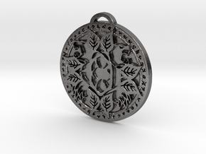 Druid Class Medallion in Processed Stainless Steel 316L (BJT)