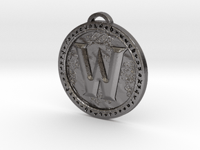World of Warcraft Medallion in Processed Stainless Steel 316L (BJT)
