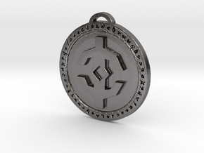 Holy Light Faction Medallion in Processed Stainless Steel 316L (BJT)